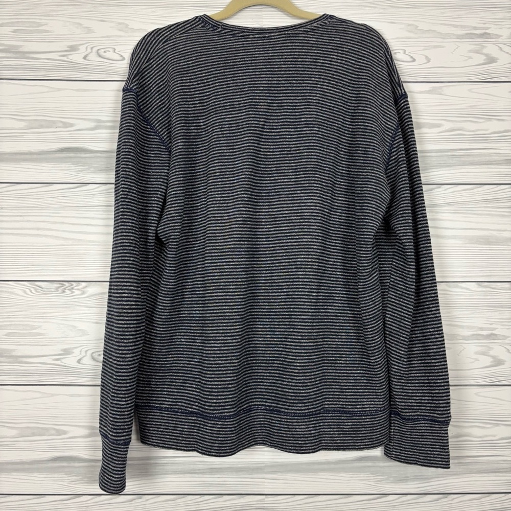 Jungmaven Gray Stripe Organic Cotton/Hemp Long Sleeve T-Shirt Size Medium - Picture 6 of 6